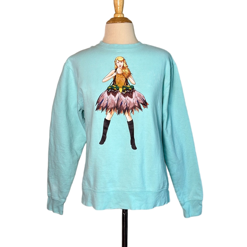 TEXAS COAST WATERFOWL Small Powder Blue Sweezy Mallards Swifty Sweatshirt
